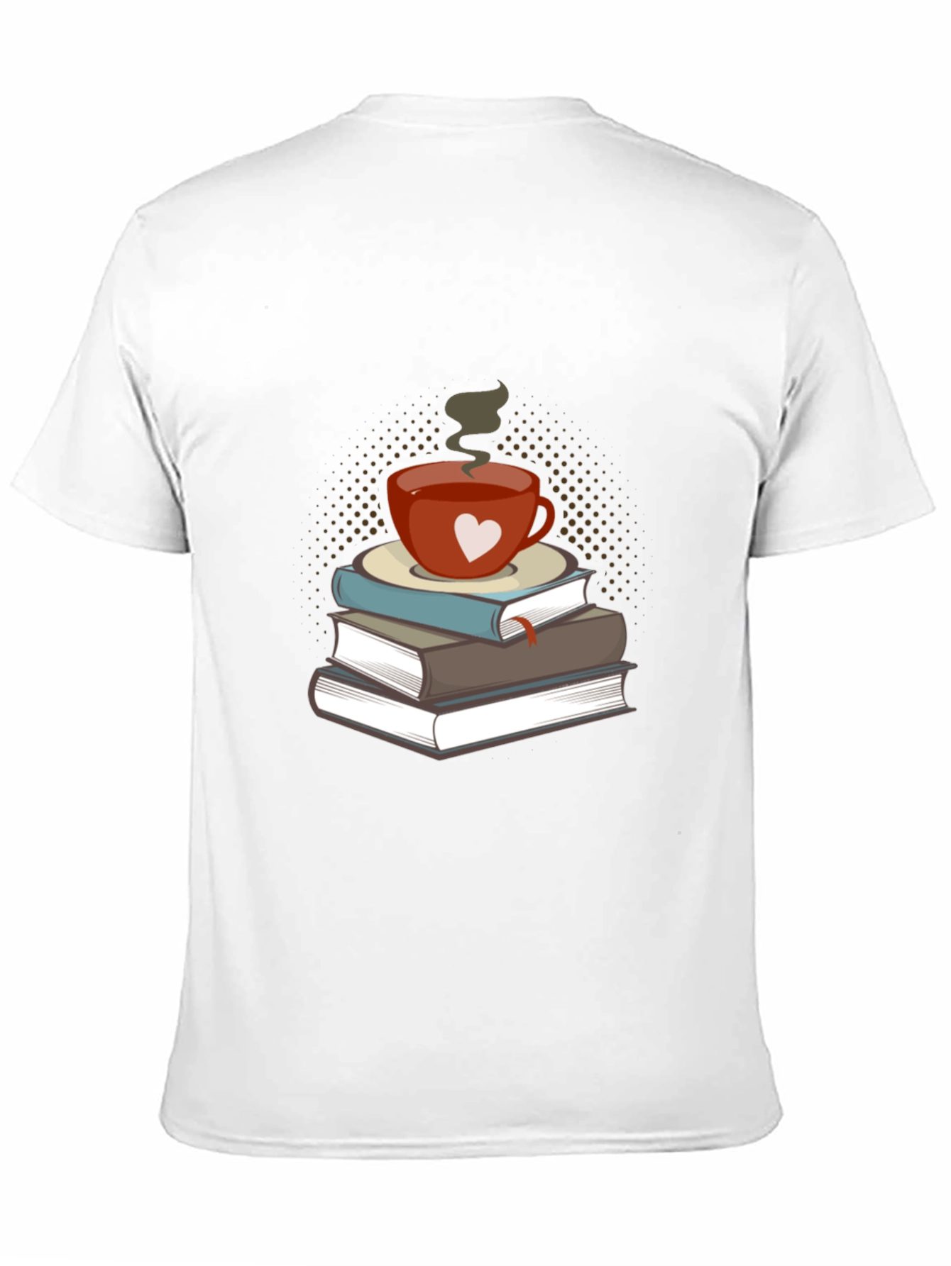 Black Book Lover's Tee: Coffee & Books Design view 11