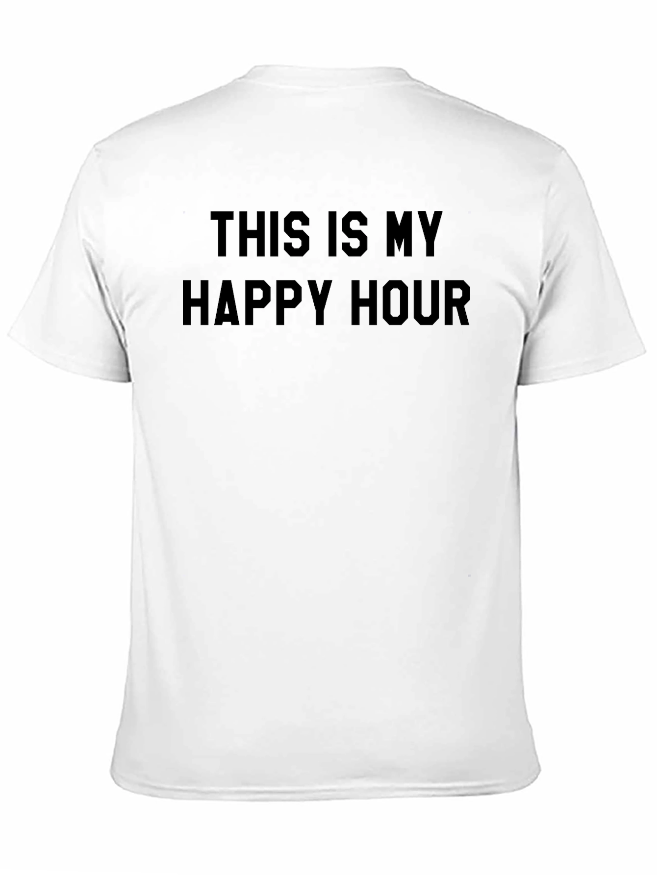 Black Happy Hour Graphic T-Shirt - Men's Crew Neck Tee view 11