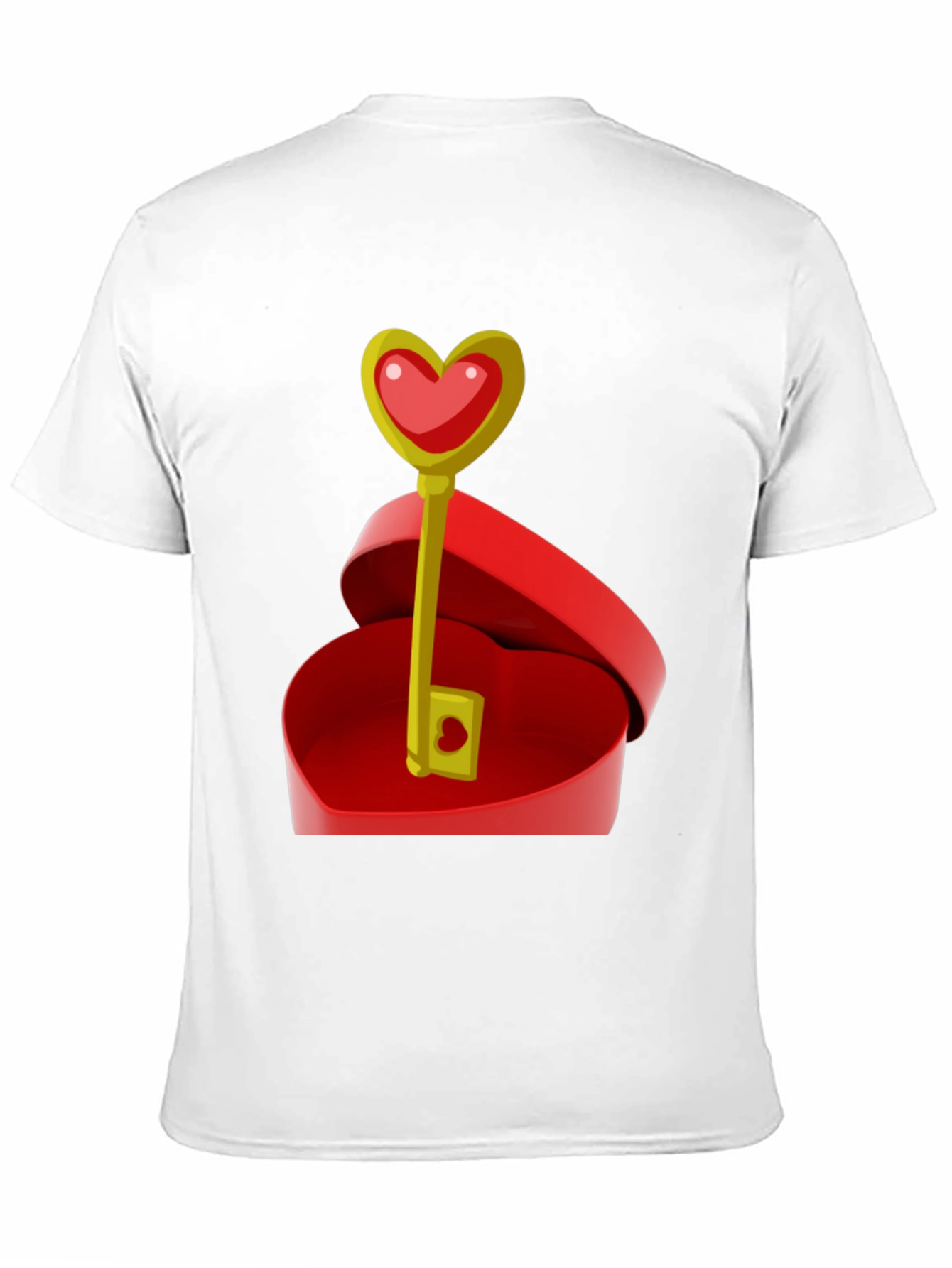Black Heart Key Graphic Tee - Unlock Your Love! view 11