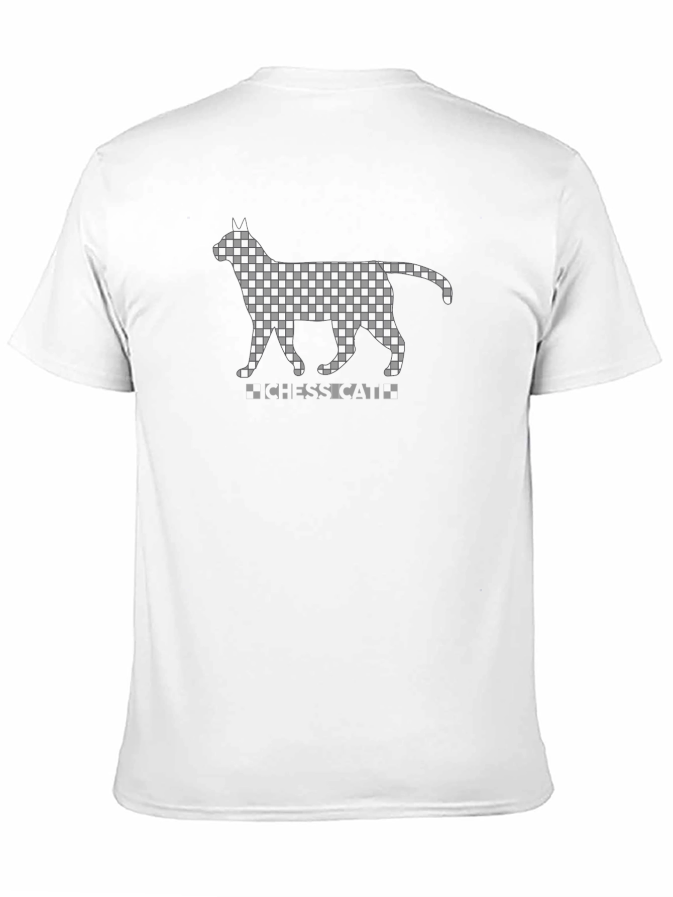 Black Chess Cat T-Shirt - Unique Pattern Tee view 11
