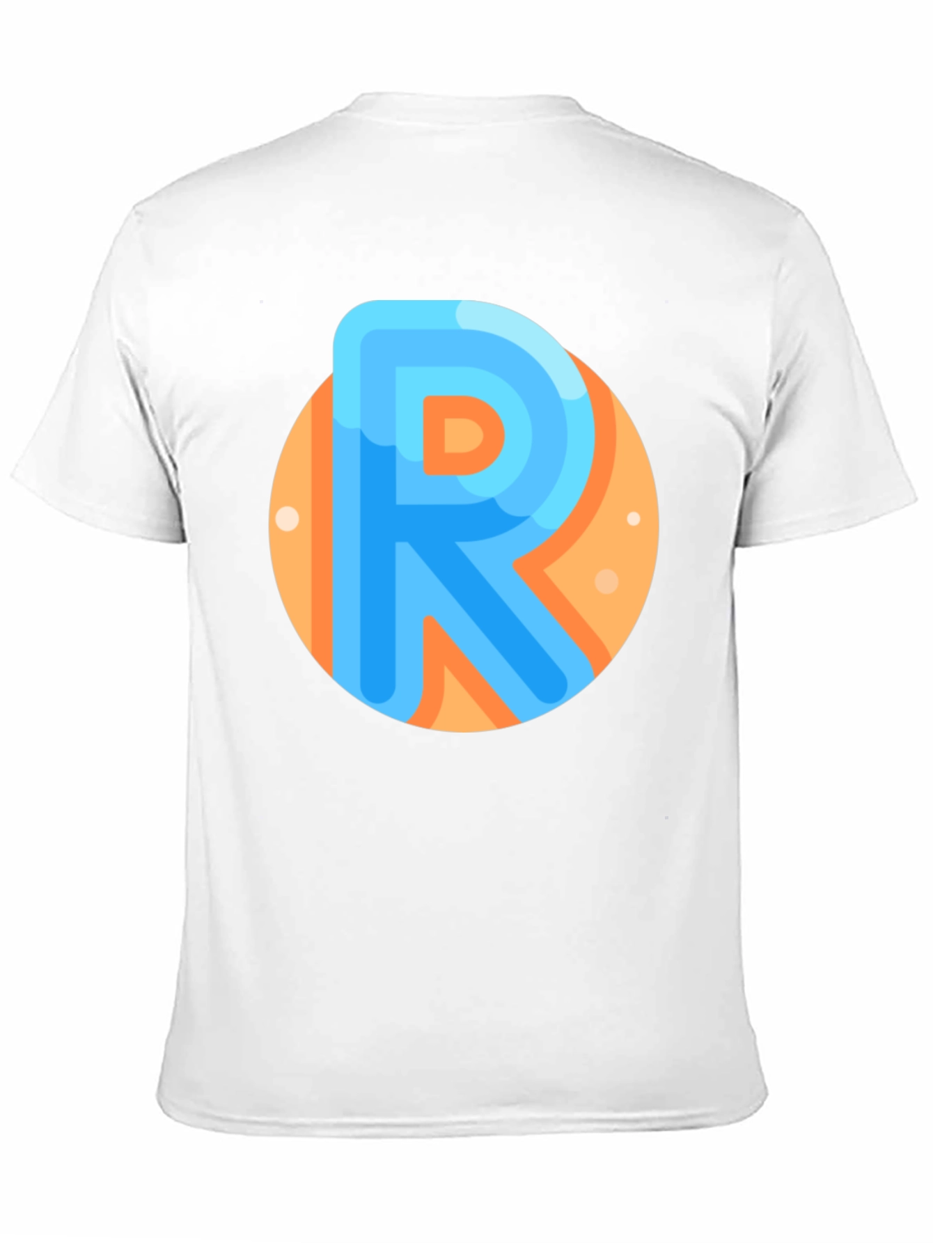 Black Modern R Letter Graphic Tee - Black view 11