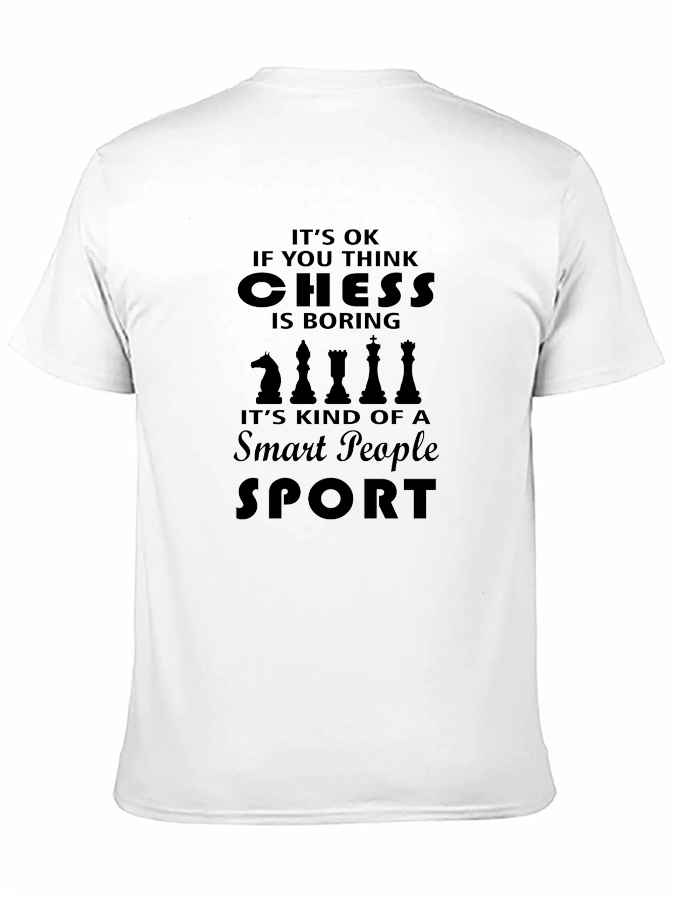 Black Chess Smart People Sport T-Shirt view 11