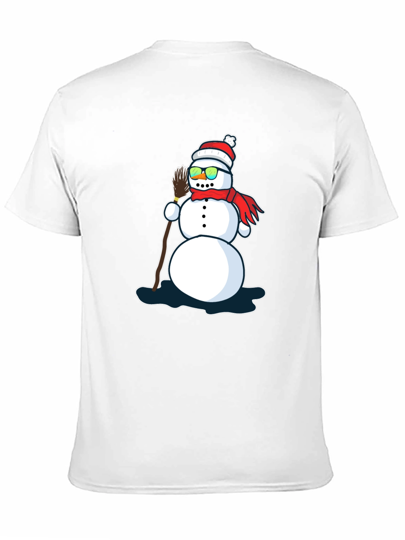 Black Cool Snowman T-Shirt view 11
