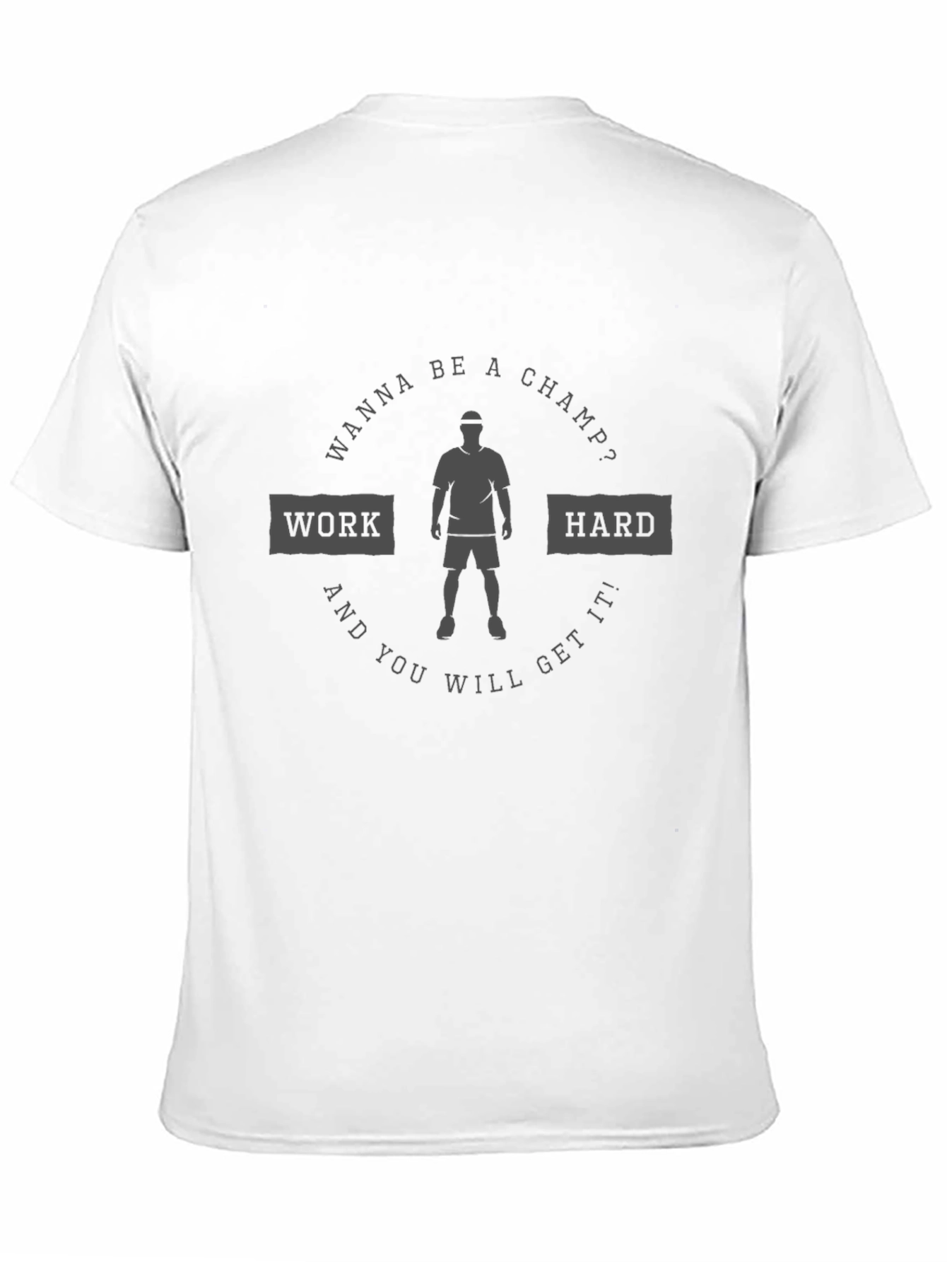 Black Work Hard Motivational T-Shirt view 11