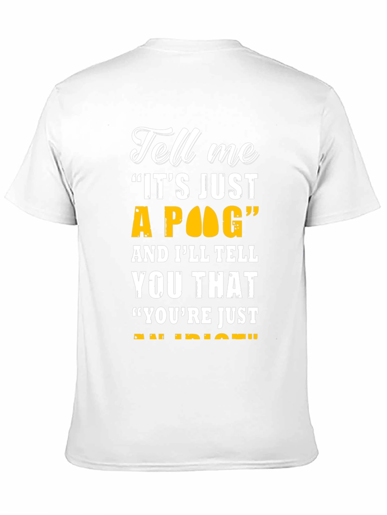 Black Funny "It's Just a POG" T-Shirt view 11