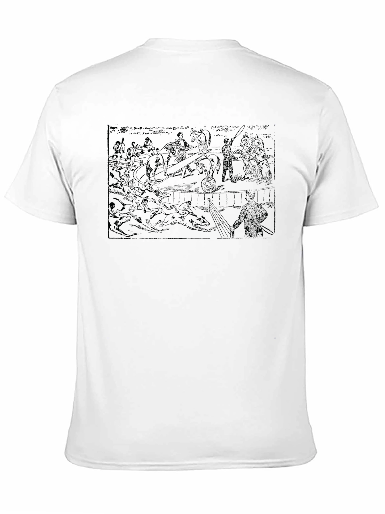 Black Graphic Black T-Shirt: Medieval Battle view 11
