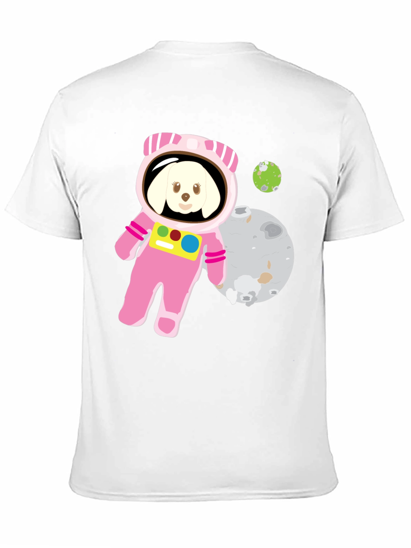 Black Dog Astronaut Graphic T-Shirt - Space Pup Tee view 11
