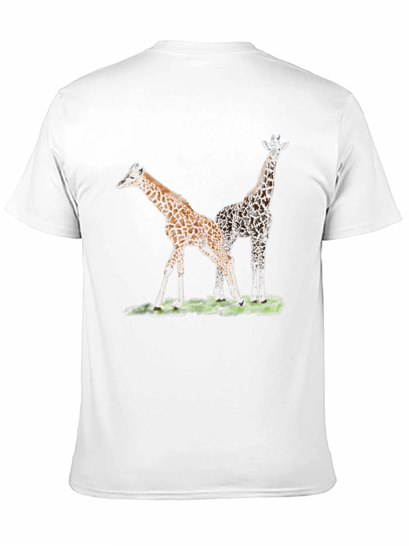 Black Giraffe Graphic Tee - Unique Animal Print T-Shirt view 11