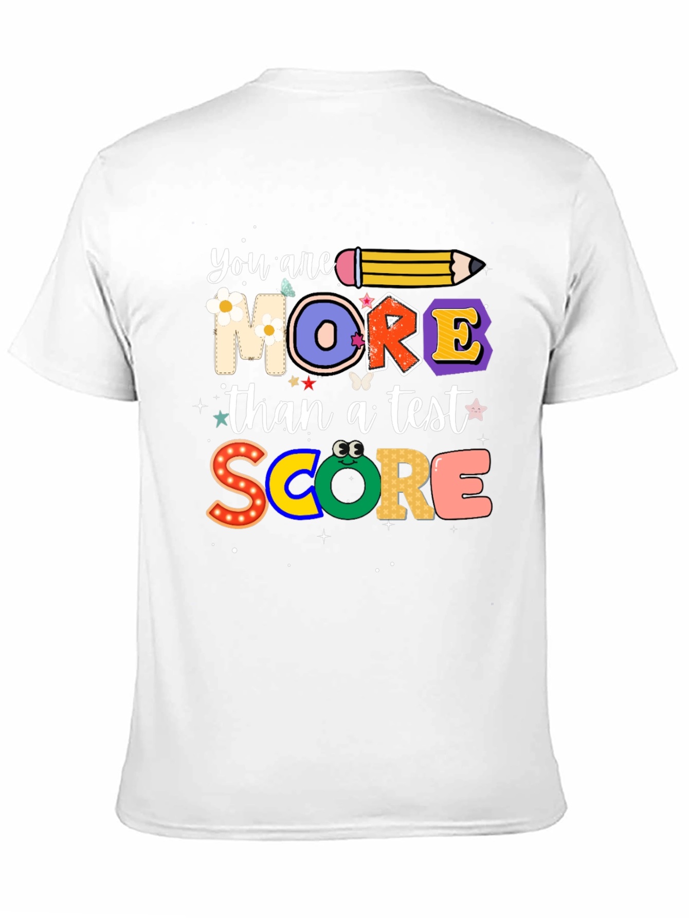 Black You Are More Than A Test Score T-Shirt view 11