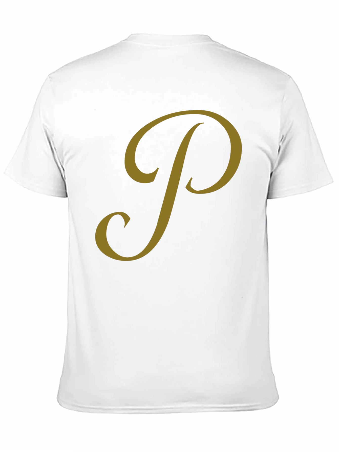 Black Classic Black Tee with Gold Script Design view 11