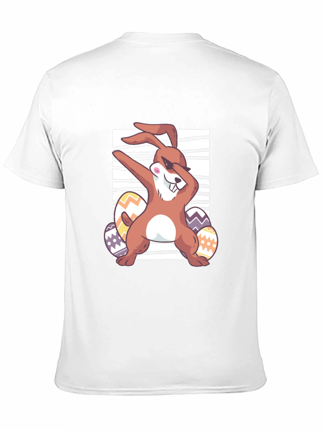 Black Easter Bunny Dabbing T-Shirt view 11