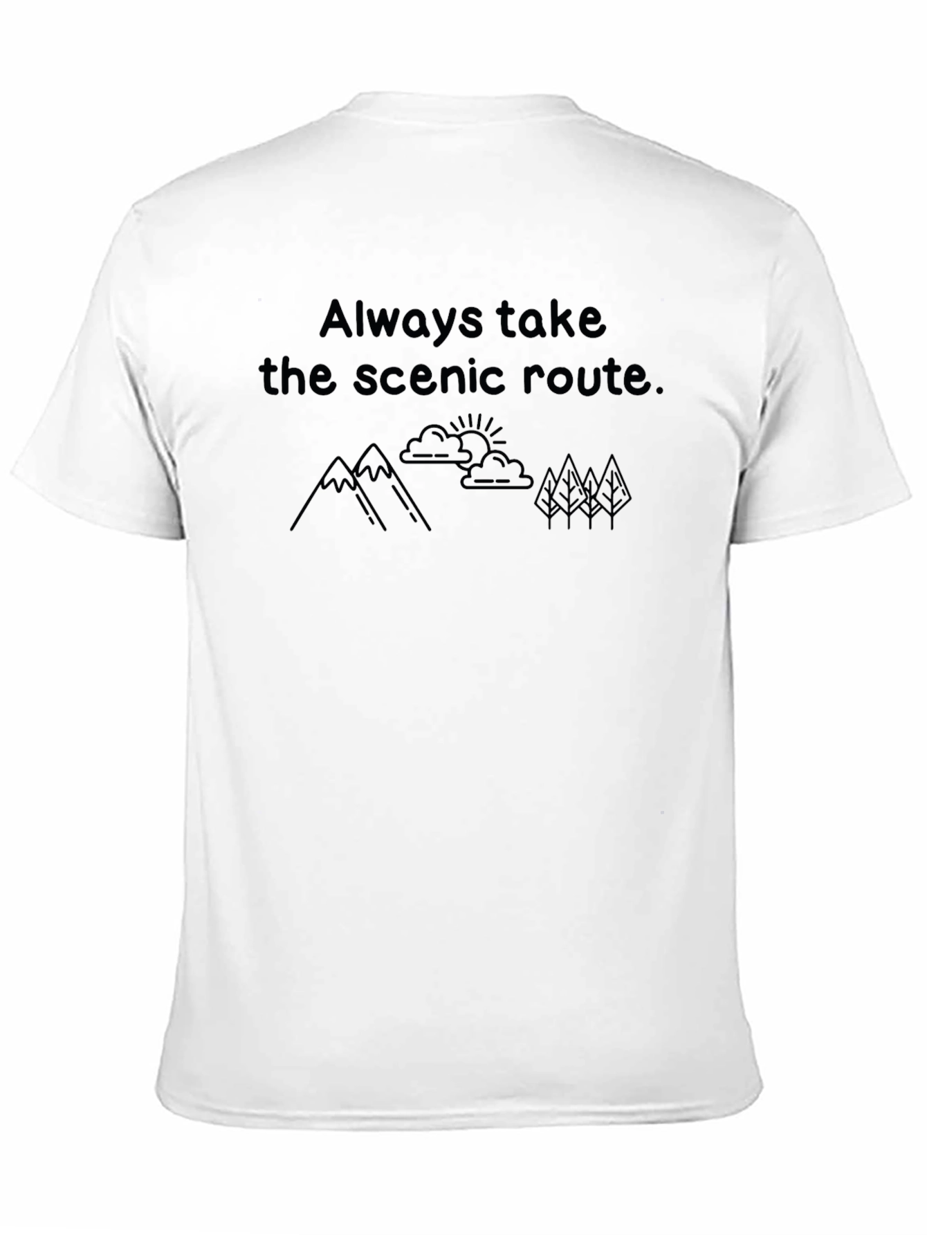 Black Scenic Route T-Shirt - Nature Lover Tee view 11