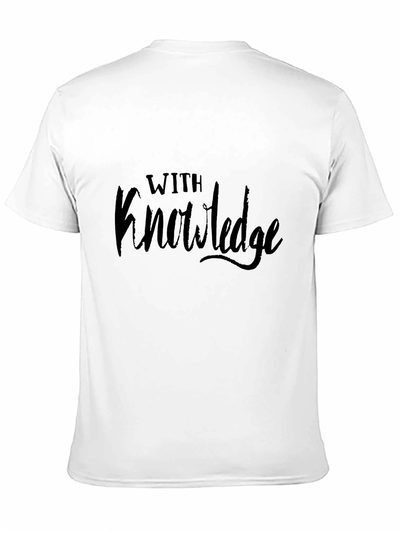 Black With Knowledge Graphic T-Shirt - Black view 11