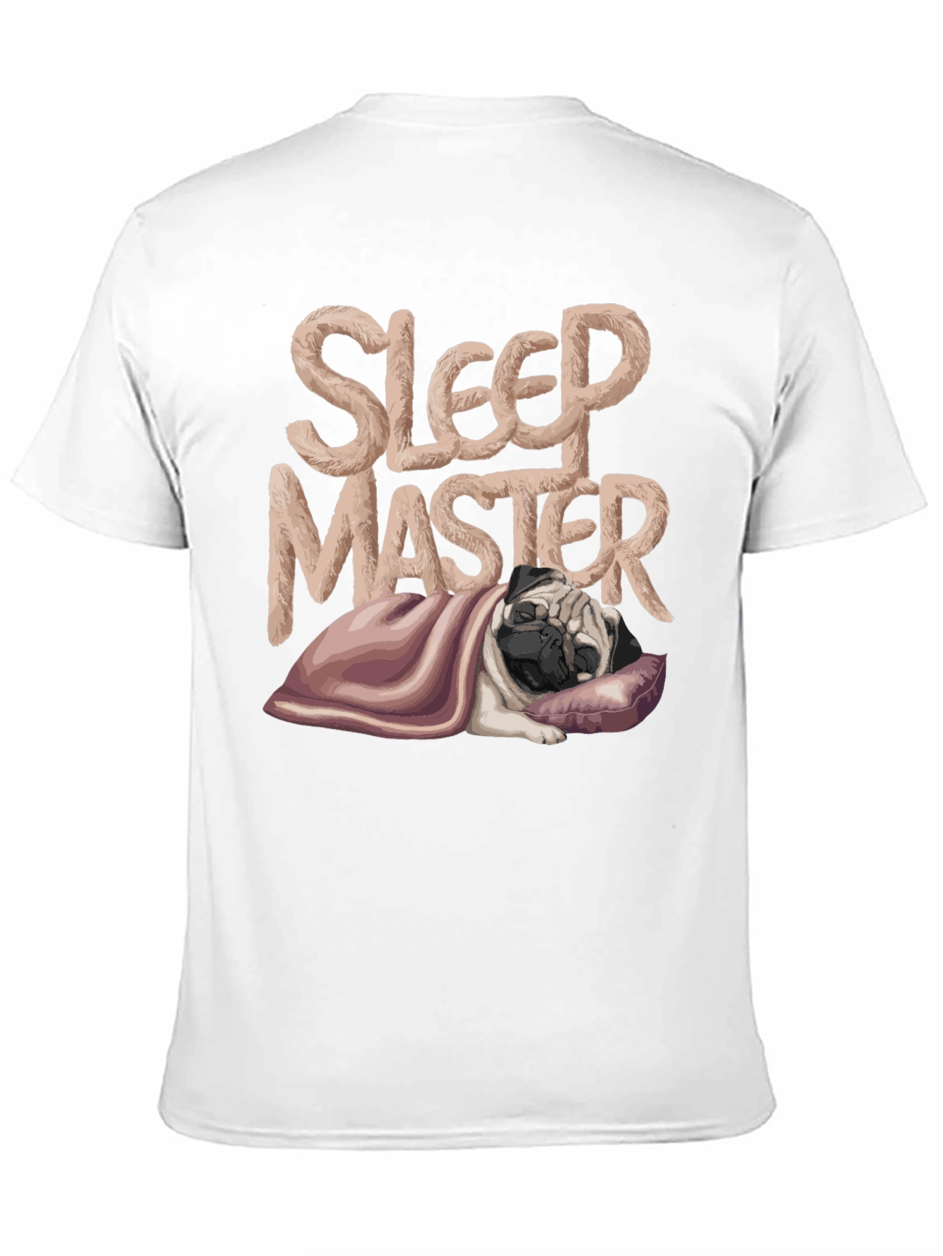 Black Sleep Master Pug T-Shirt - Comfy and Stylish view 11