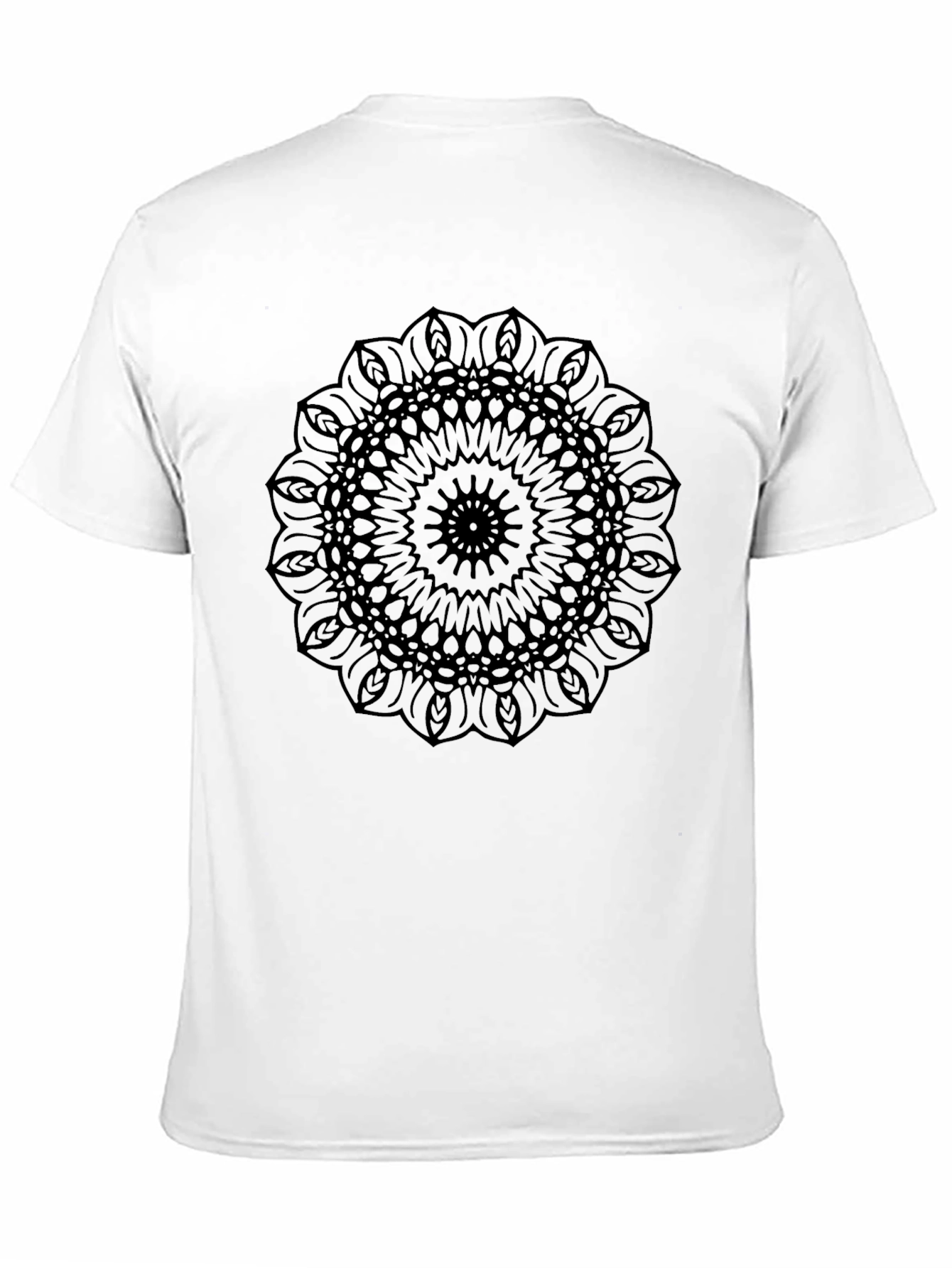 Black Black Mandala Graphic Tee - Modern Style view 11