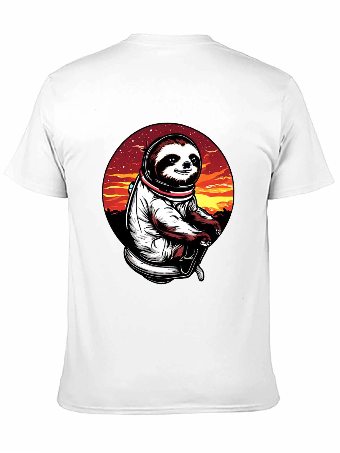Black Sloth Astronaut T-Shirt - Space Explorer Tee view 11