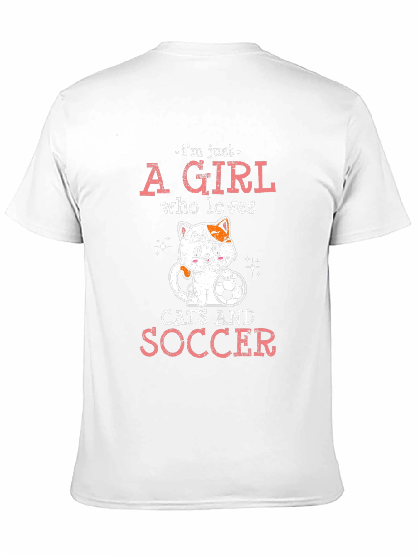Black Cat and Soccer Lover T-Shirt - Girl's Graphic Tee view 11