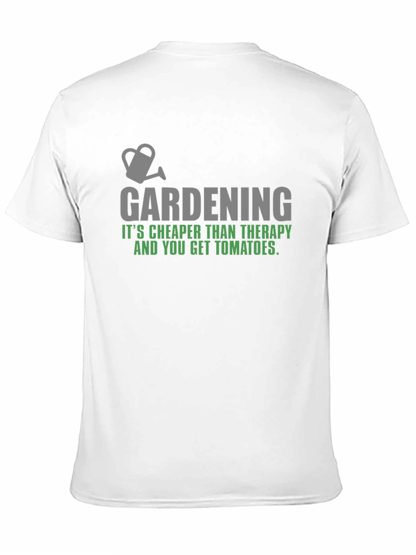 Black Gardening Therapy Tomato T-Shirt view 11