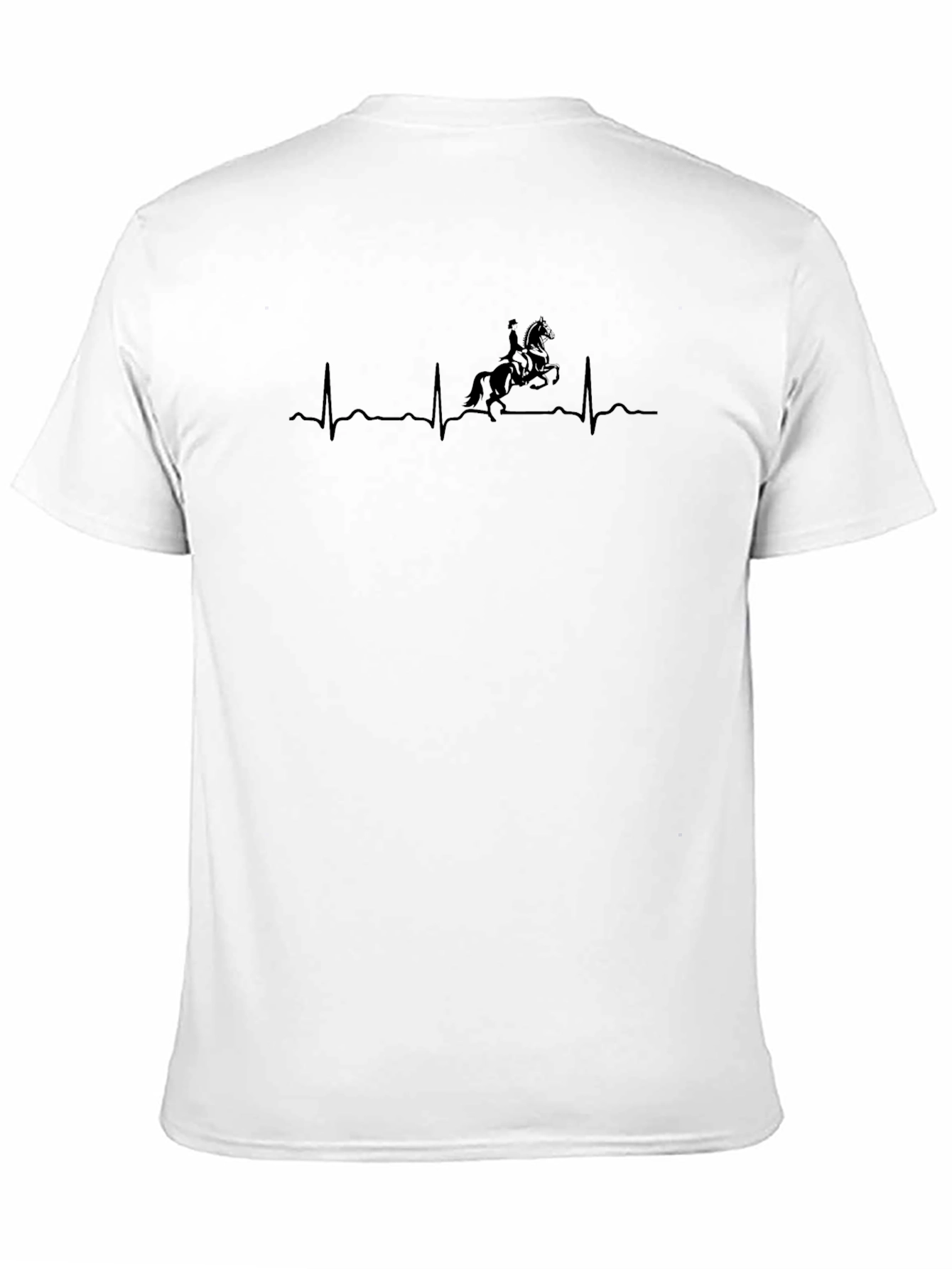 Black Equestrian Heartbeat T-Shirt - Black view 11