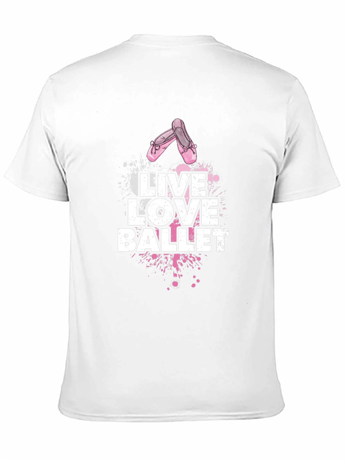 Black Live Love Ballet Black Graphic T-Shirt view 11