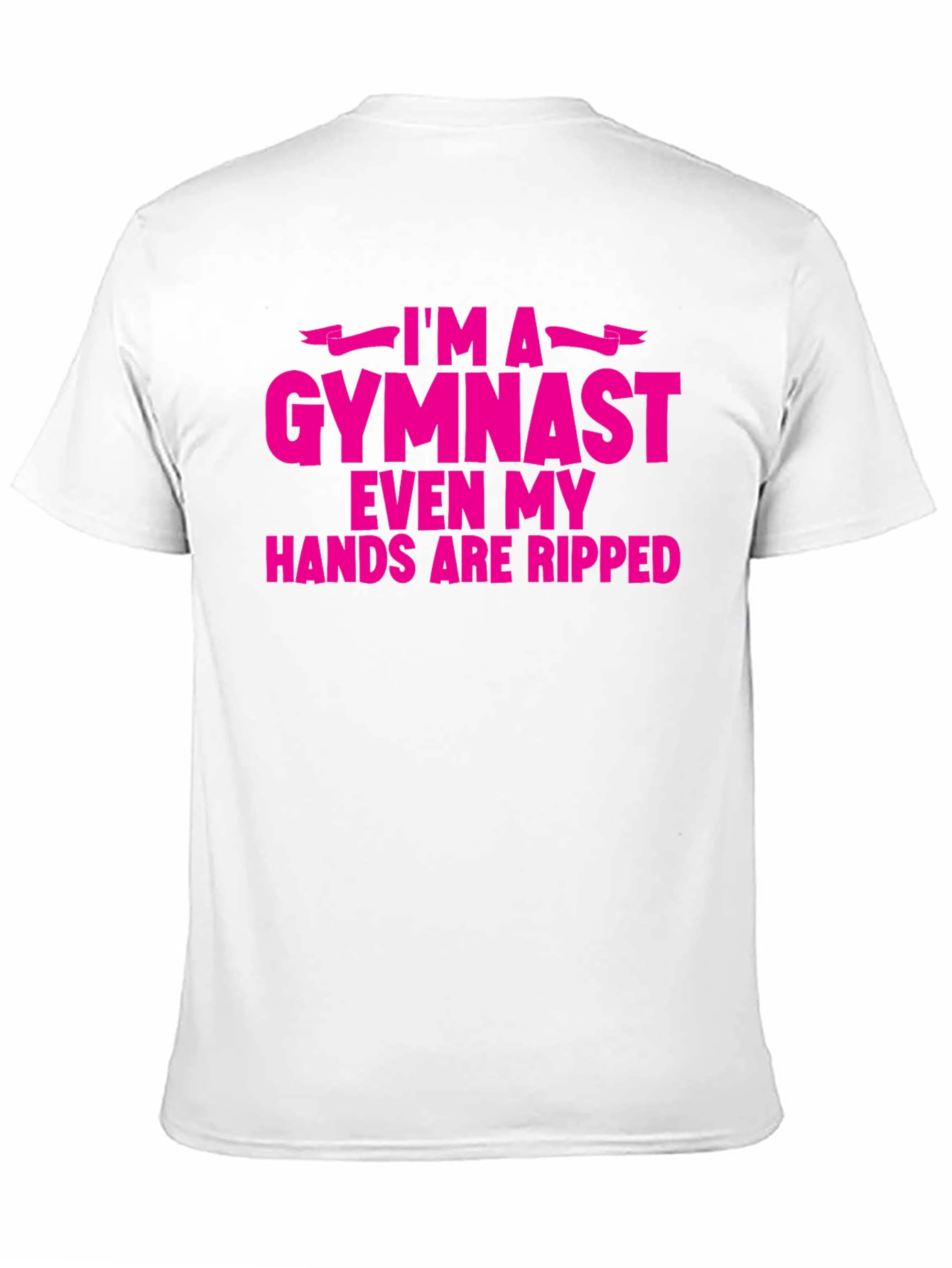 Black I'm A Gymnast Funny Ripped Hands T-Shirt view 11