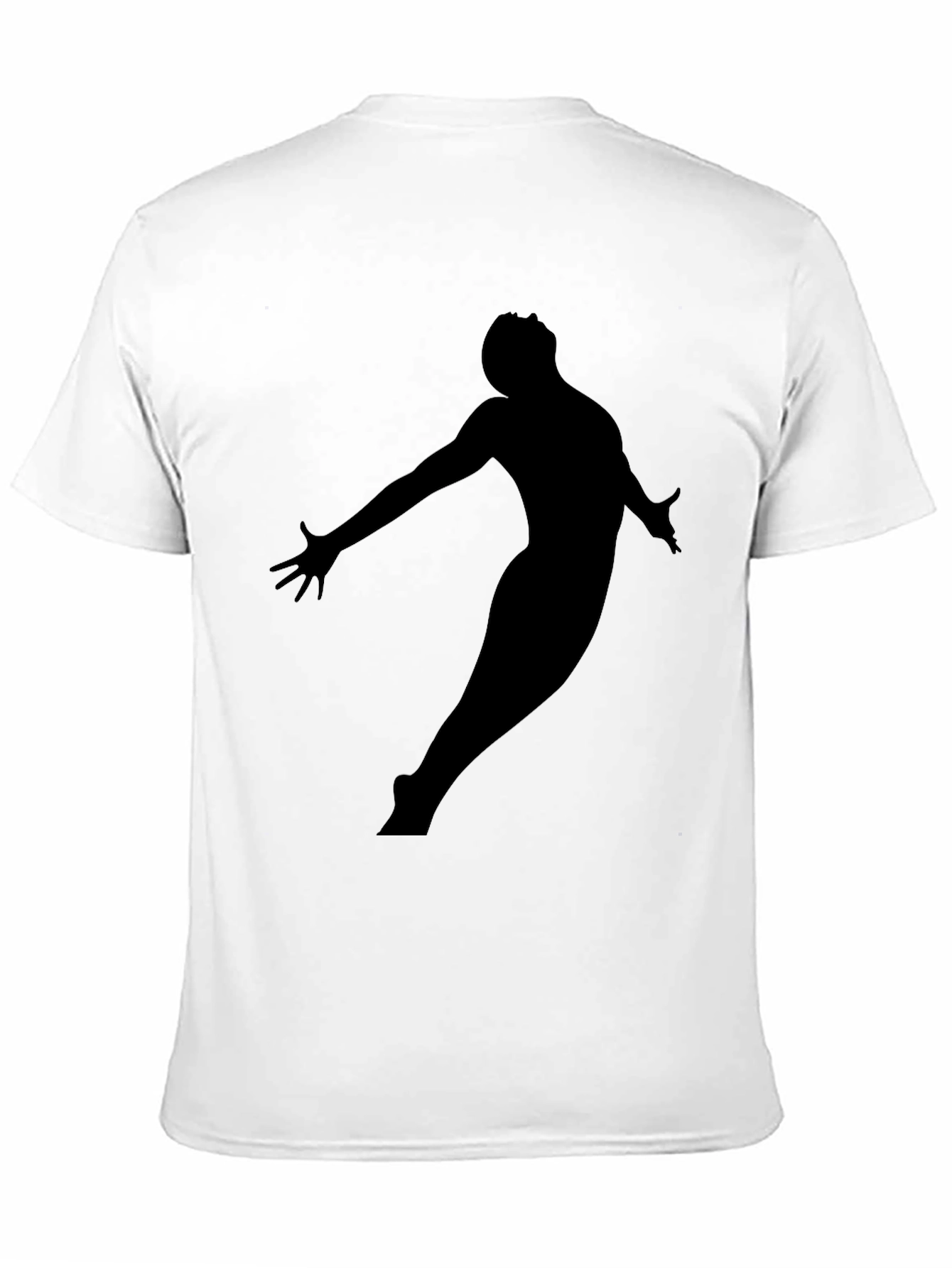 Black Silhouette Graphic Tee - Modern Black T-Shirt view 11