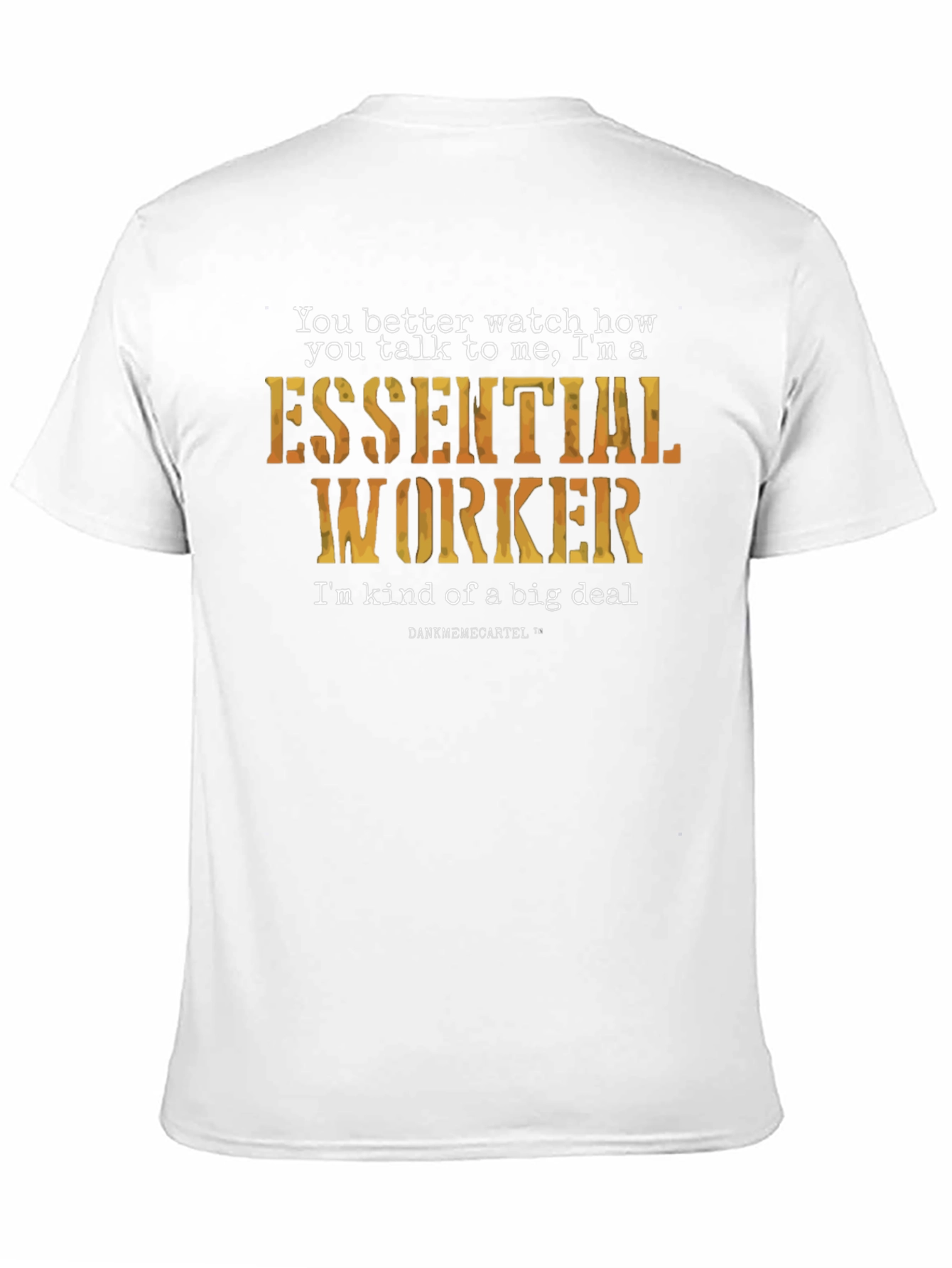 Black Essential Worker T-Shirt - I'm Kind of a Big Deal view 11