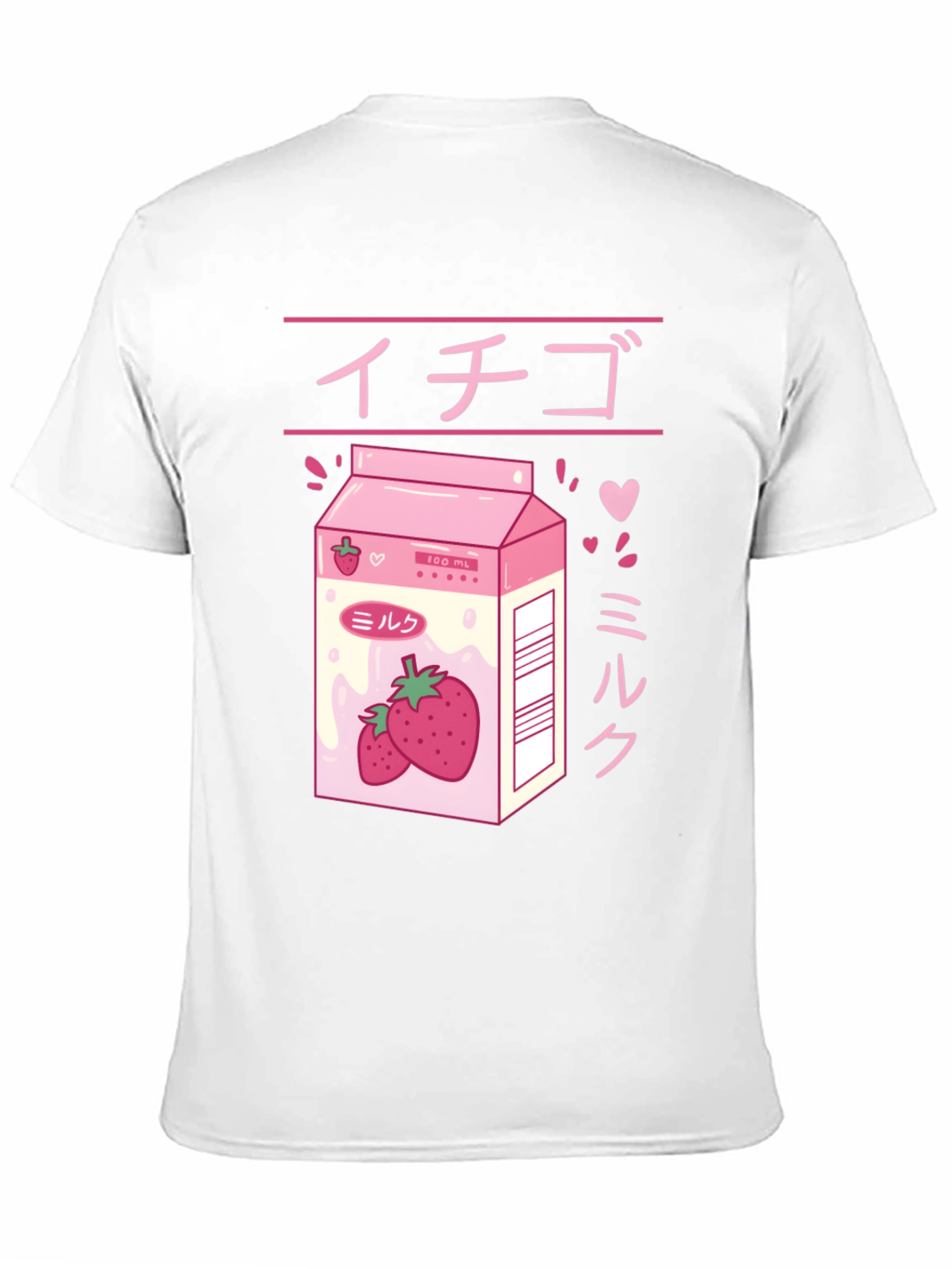 Black Strawberry Milk Anime Graphic Tee view 11