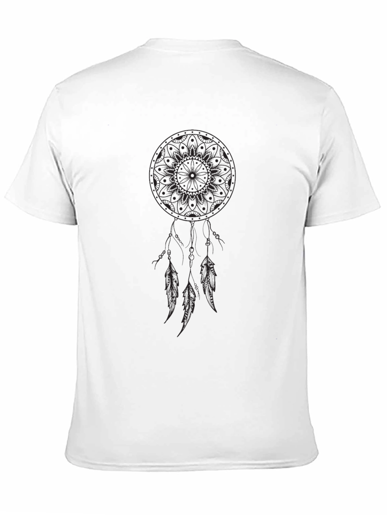 Black Dreamcatcher Graphic Black T-Shirt view 11
