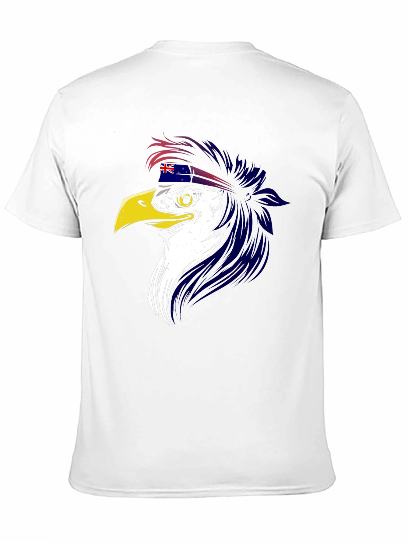 Eagle with New Zealand Flag Headband T-Shirt - 11