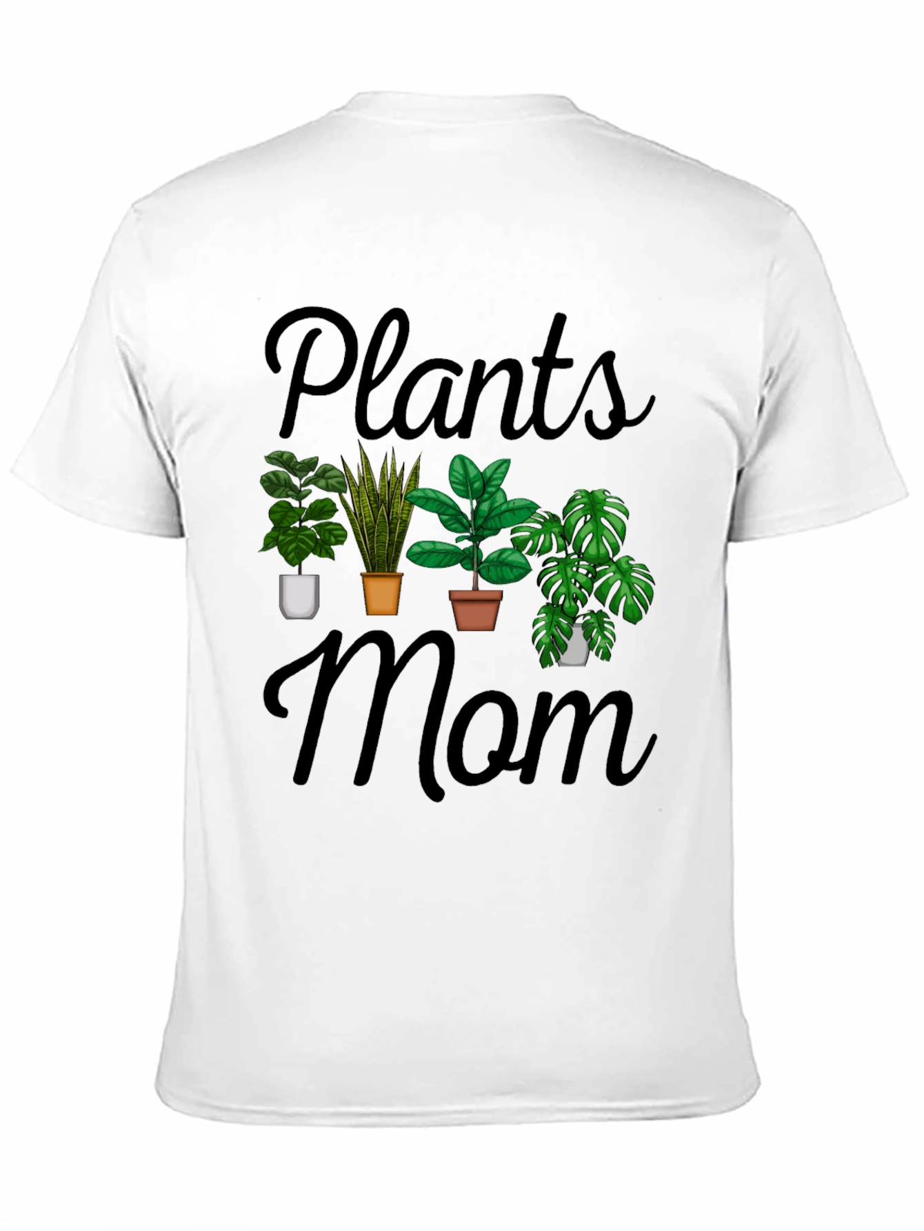 Black Plants Mom Graphic T-Shirt view 11