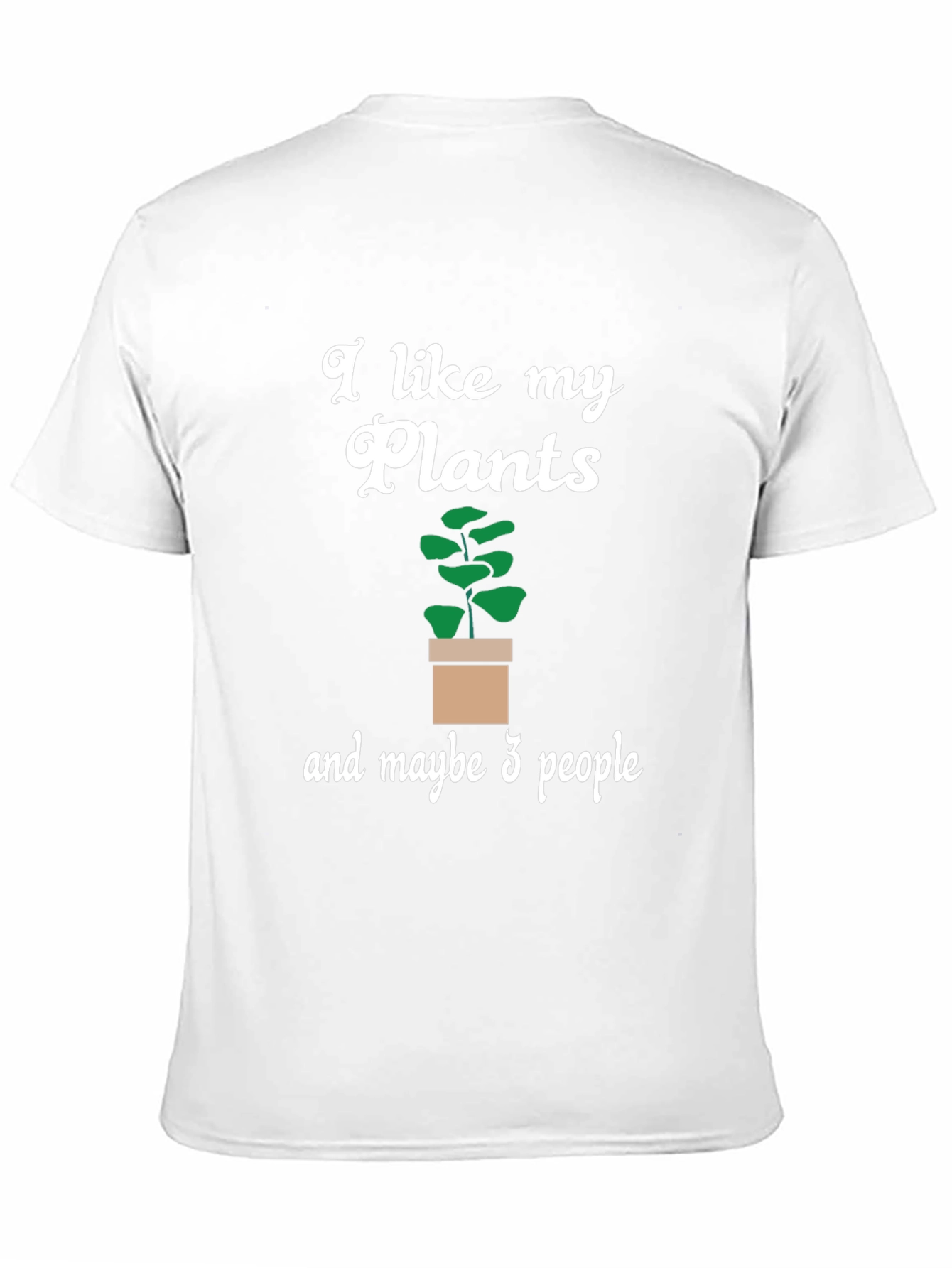 Black Plant Lover Tee: I Like My Plants & Maybe 3 People! view 11