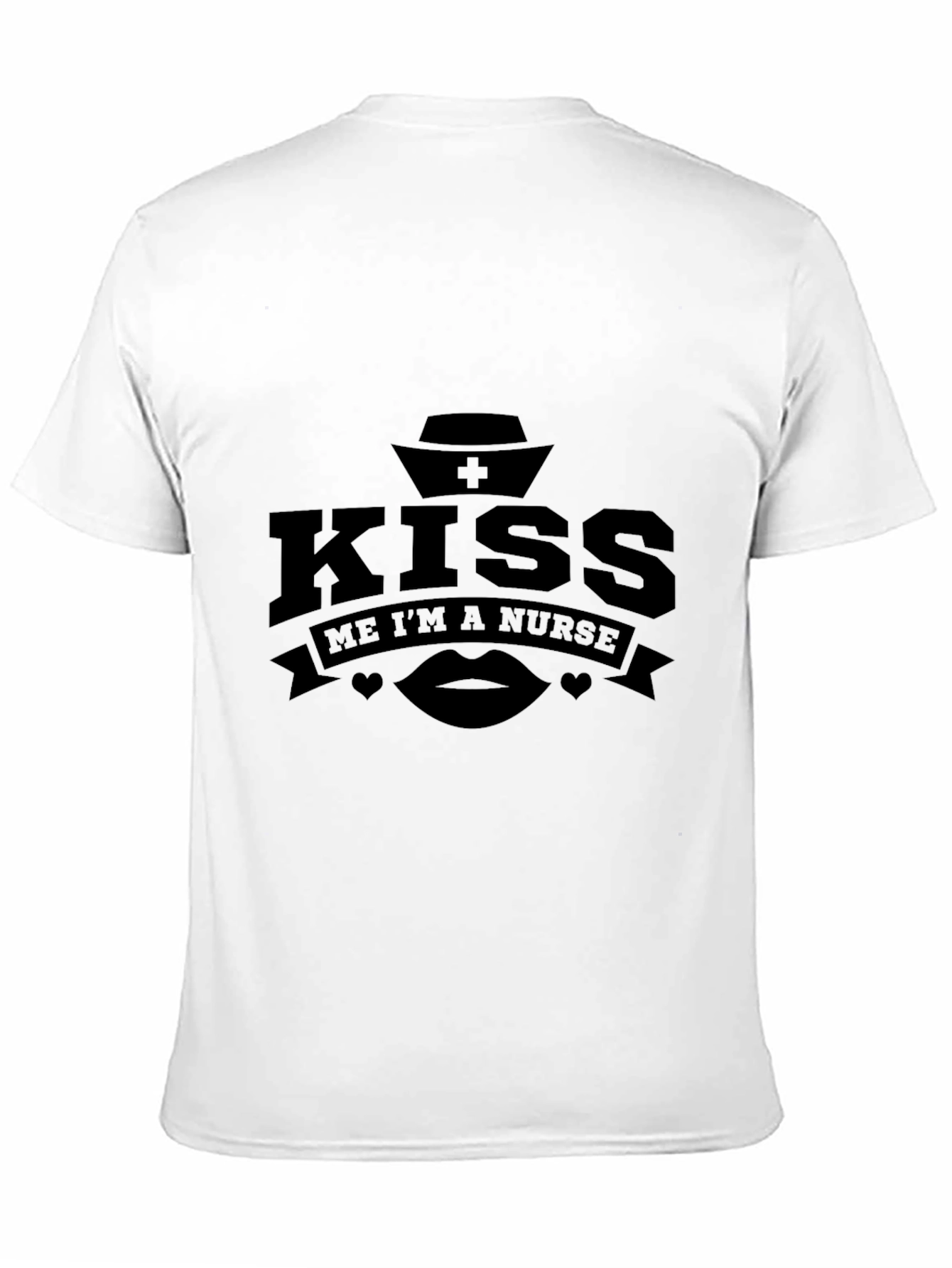 Black Kiss Me I'm A Nurse Graphic Tee view 11