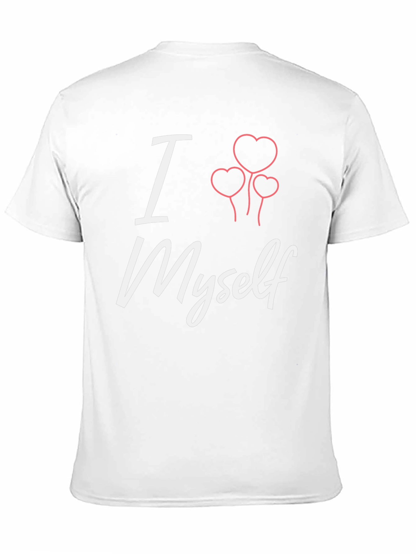 Black I Heart Myself T-Shirt - Black Tee with Cute Graphic view 11