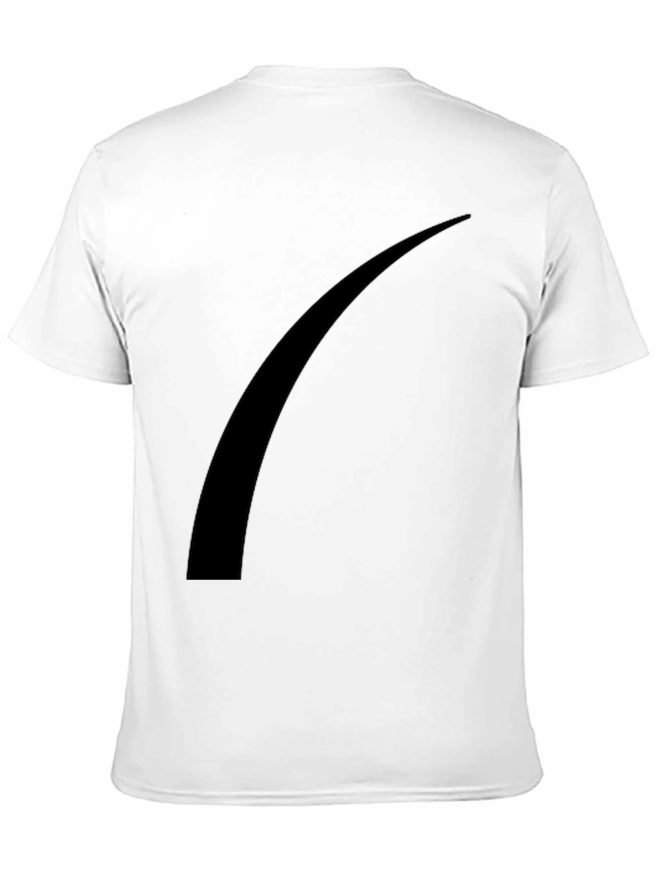 Black Modern Black Tee with Abstract Graphic view 11