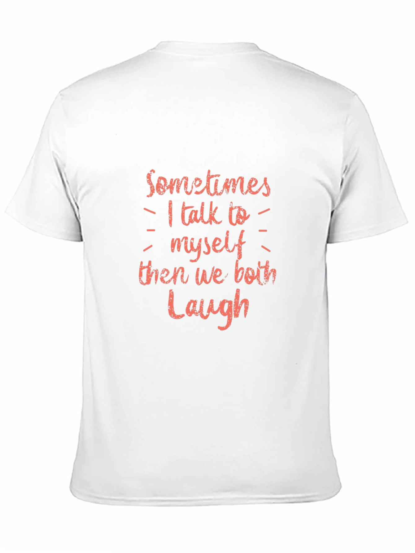 Black Funny "I Talk to Myself" Graphic Tee view 11