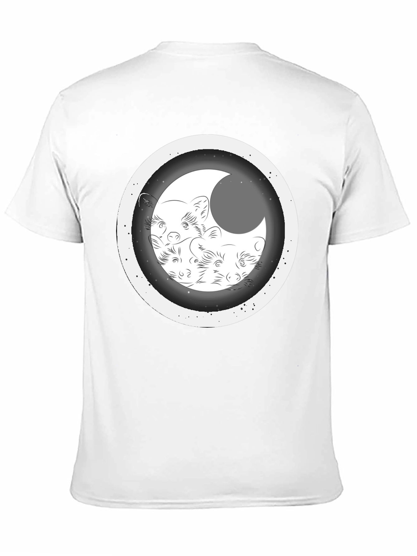 Black Moon Weasel Graphic T-Shirt view 11