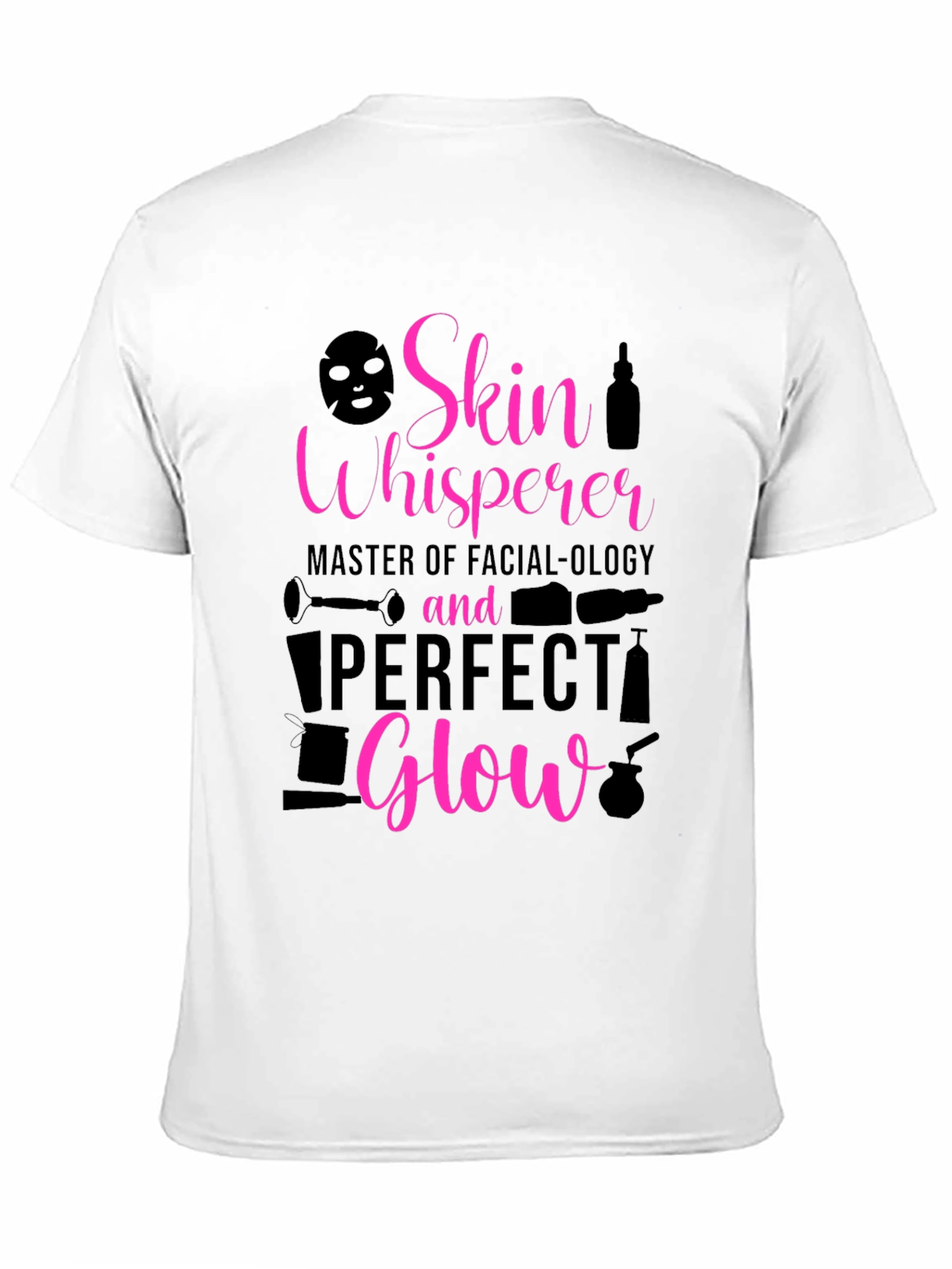 Black Skin Whisperer Facial-ology T-Shirt: Perfect Glow view 11