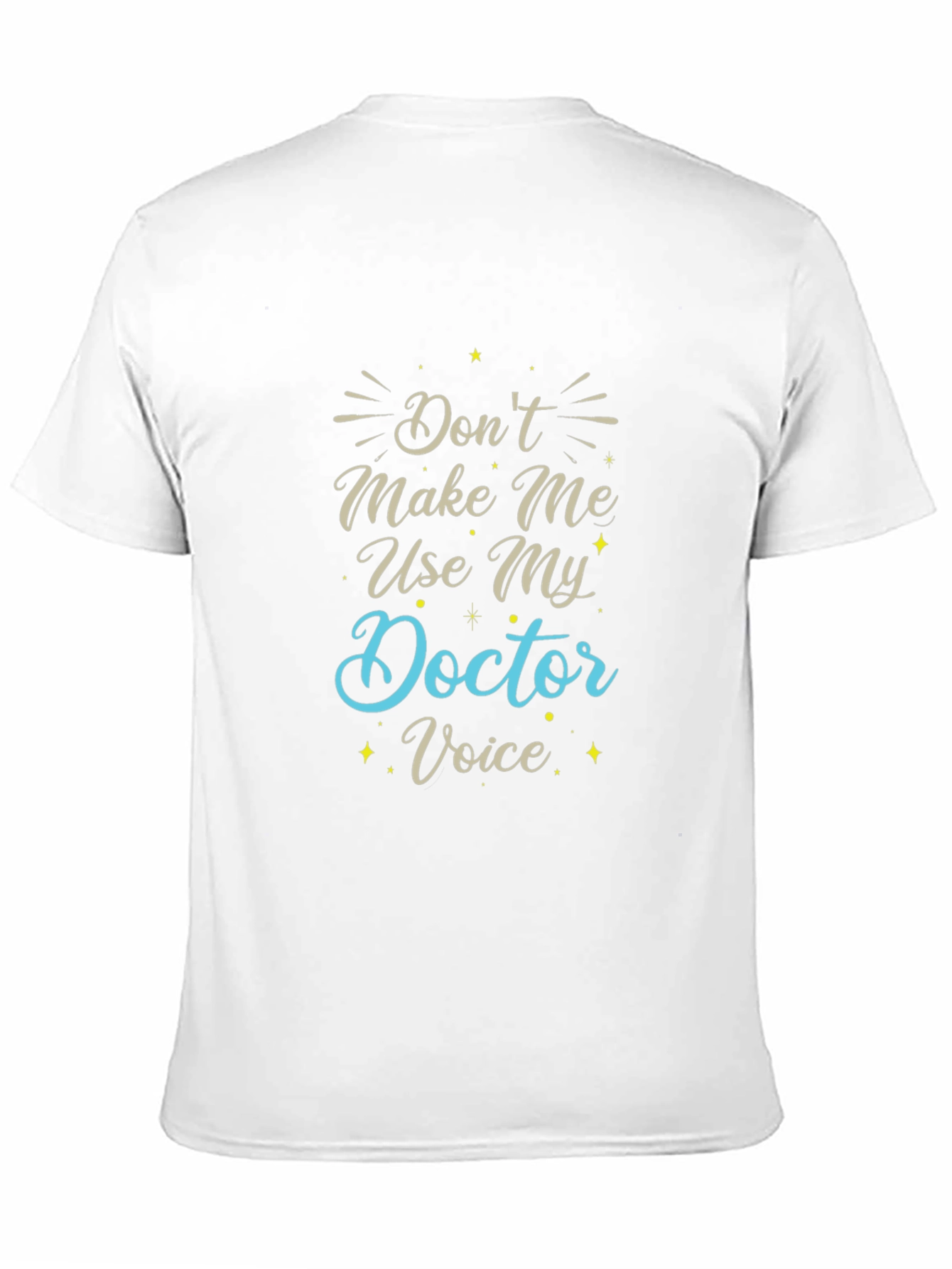 Black Doctor Voice T-Shirt - Funny Medical Profession Tee view 11