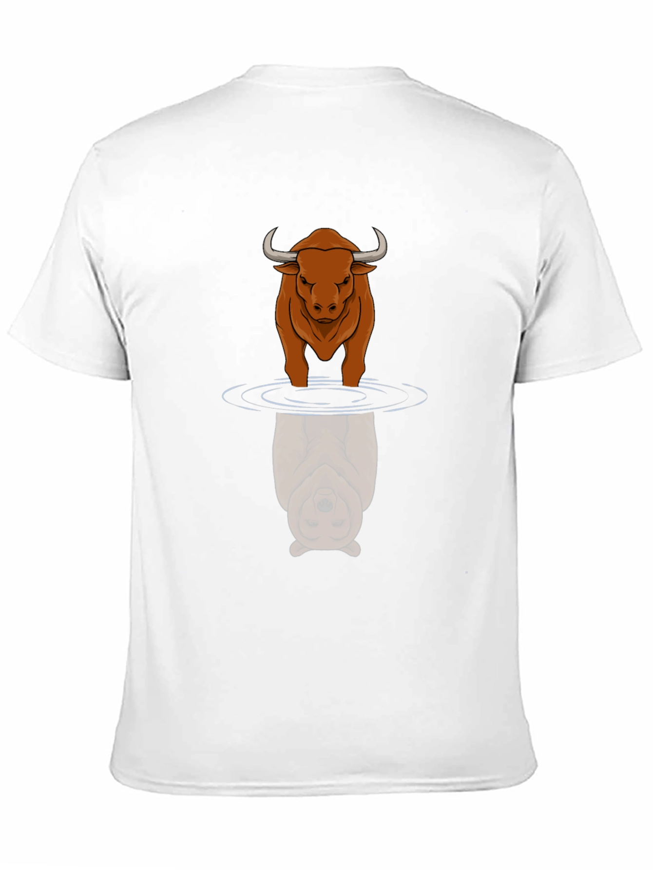 Black Bull & Bear Reflection T-Shirt - Stock Market Apparel view 11