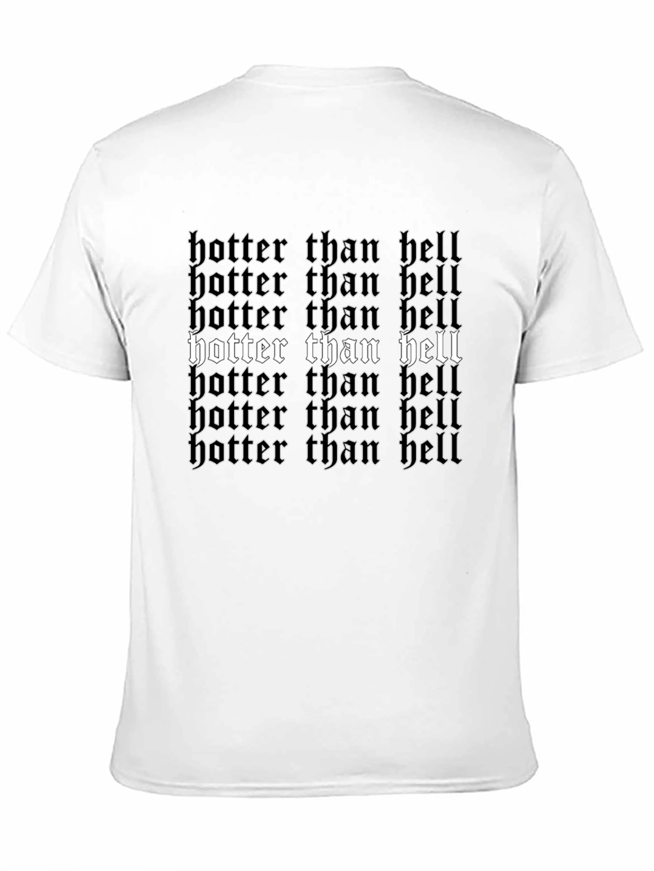 Black Hotter Than Hell Graphic Print Tee view 11