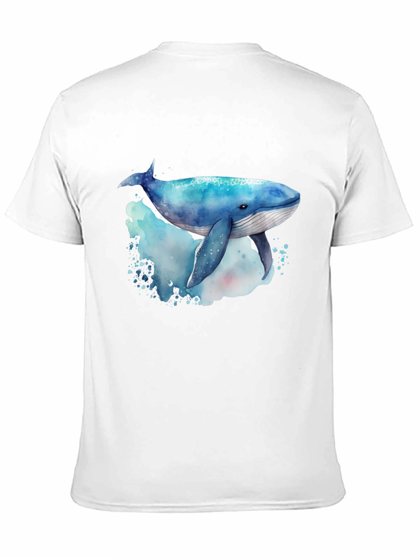 Black Whale Graphic Tee - Men's Black Crew Neck view 11