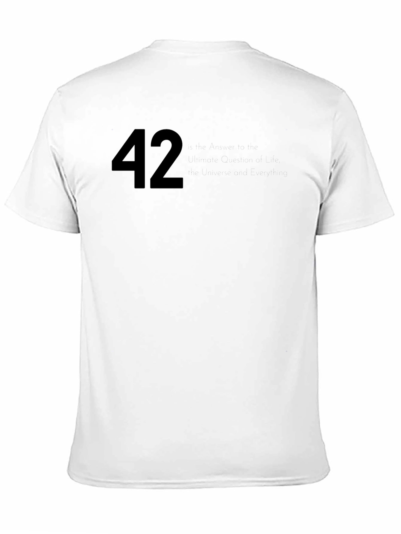 Black 42 Graphic Tee - Soft Cotton Crew Neck T-Shirt view 11