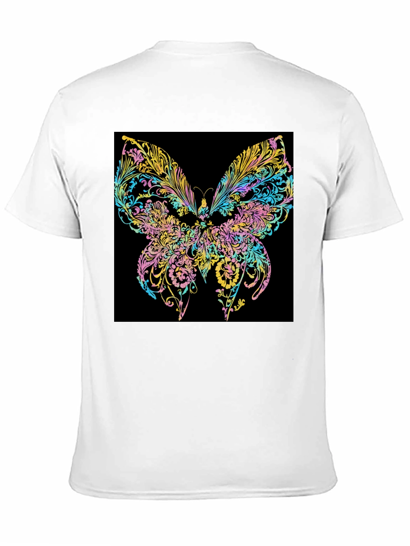 Black Butterfly Art Black T-Shirt view 11