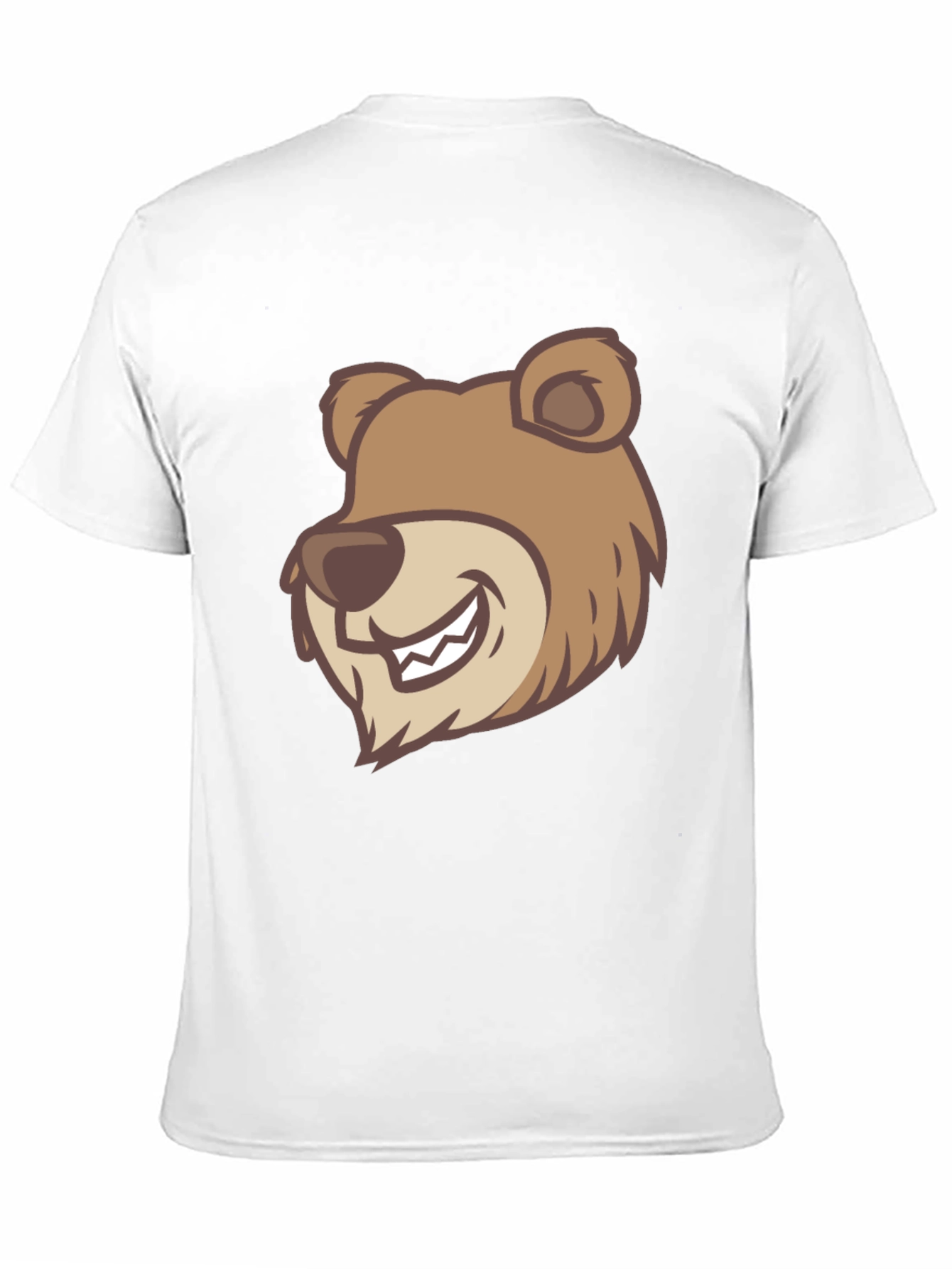 Black Cartoon Bear Graphic T-Shirt - Black view 11