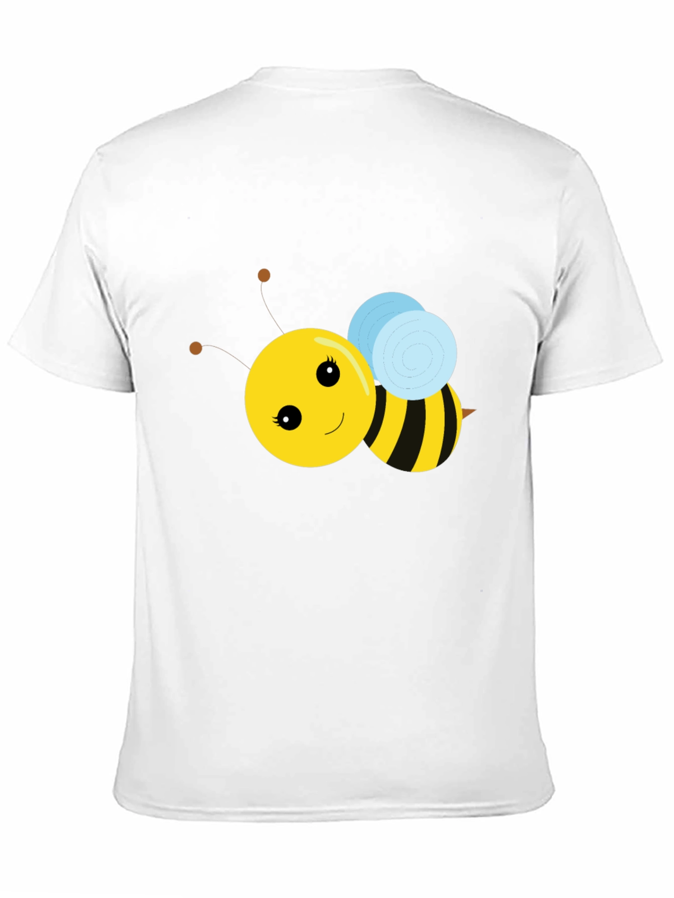 Black Cute Bee Graphic T-Shirt - Black view 11
