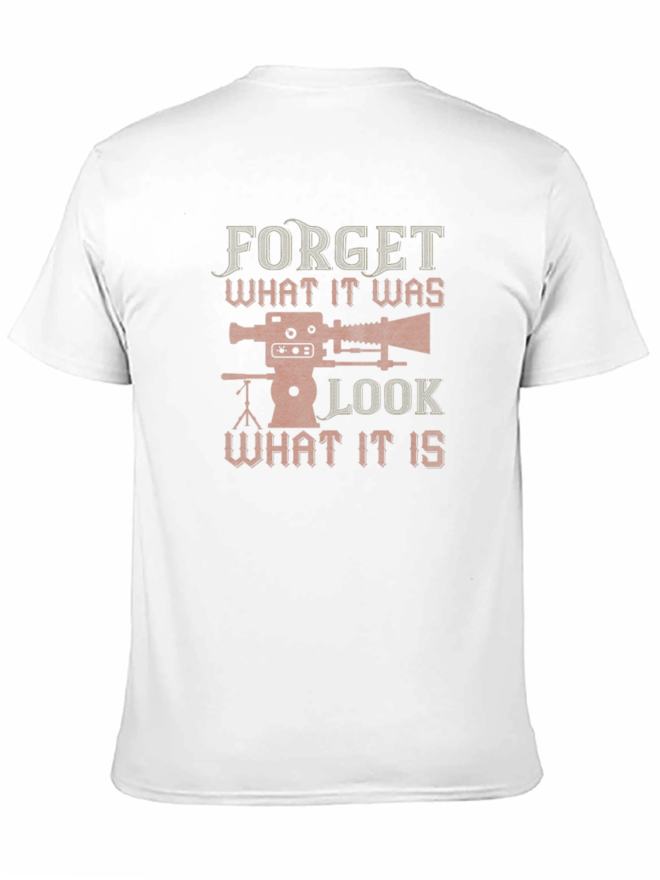 Black Forget What it Was Camera Graphic T-Shirt view 11