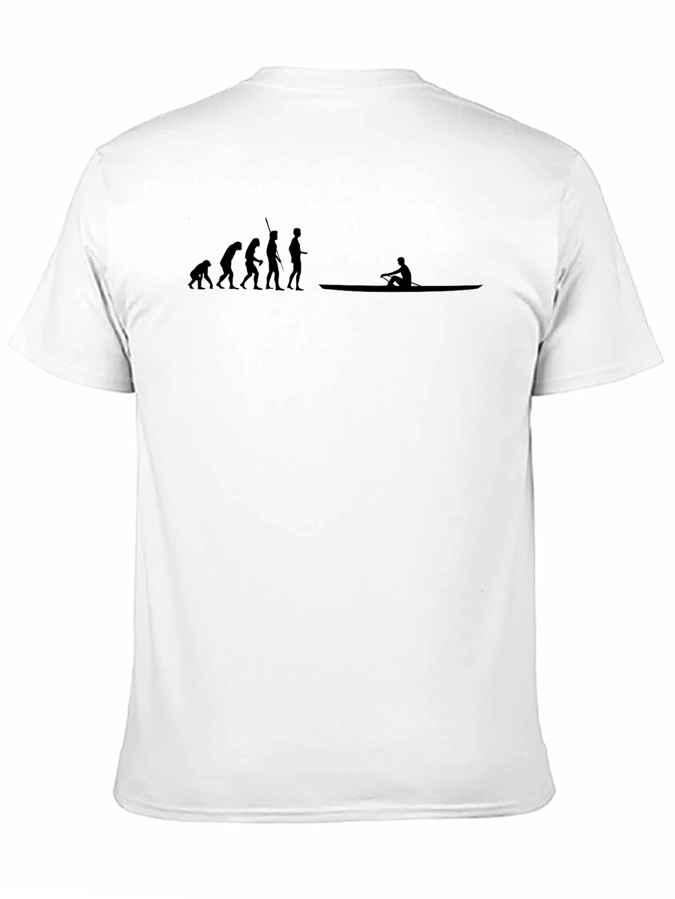 Black Evolution of Kayaking T-Shirt - Black Crew Neck view 11