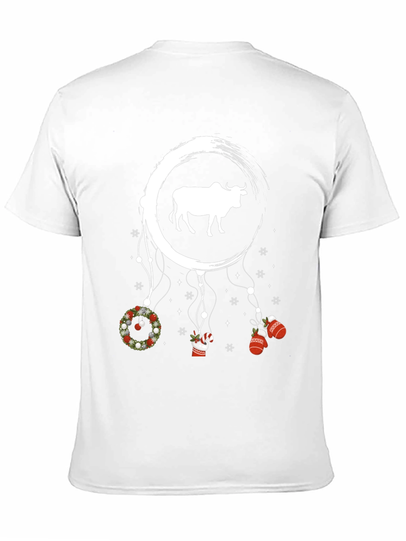 Festive Bull Graphic Tee - 11