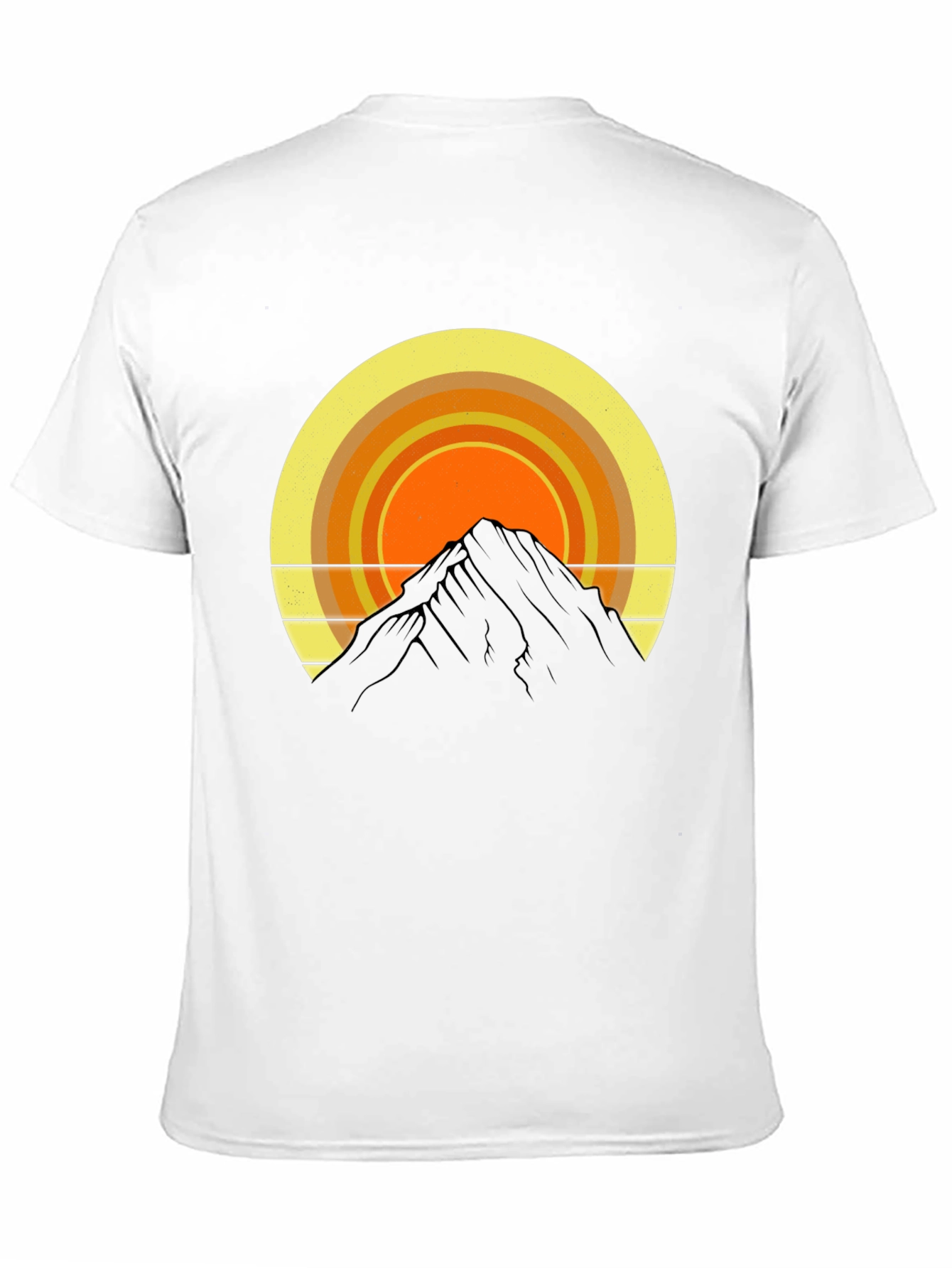 Black Mountain Sunset Graphic Tee - Retro Style view 11
